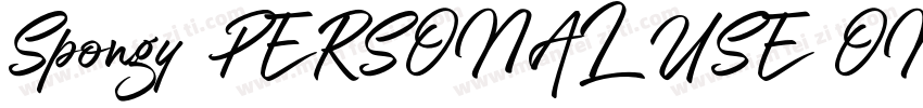 Spongy PERSONAL USE ONLY Solid字体转换